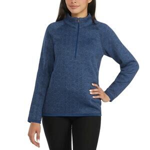 NWT Storm Pack Women's Quarter Zip Comfort Fit Active Cozy Fleece Sweatshirt